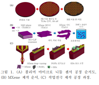 연속혈당 모니터링을 위한 MXene 기반 폴리머 마이크로니들 바이오 센서