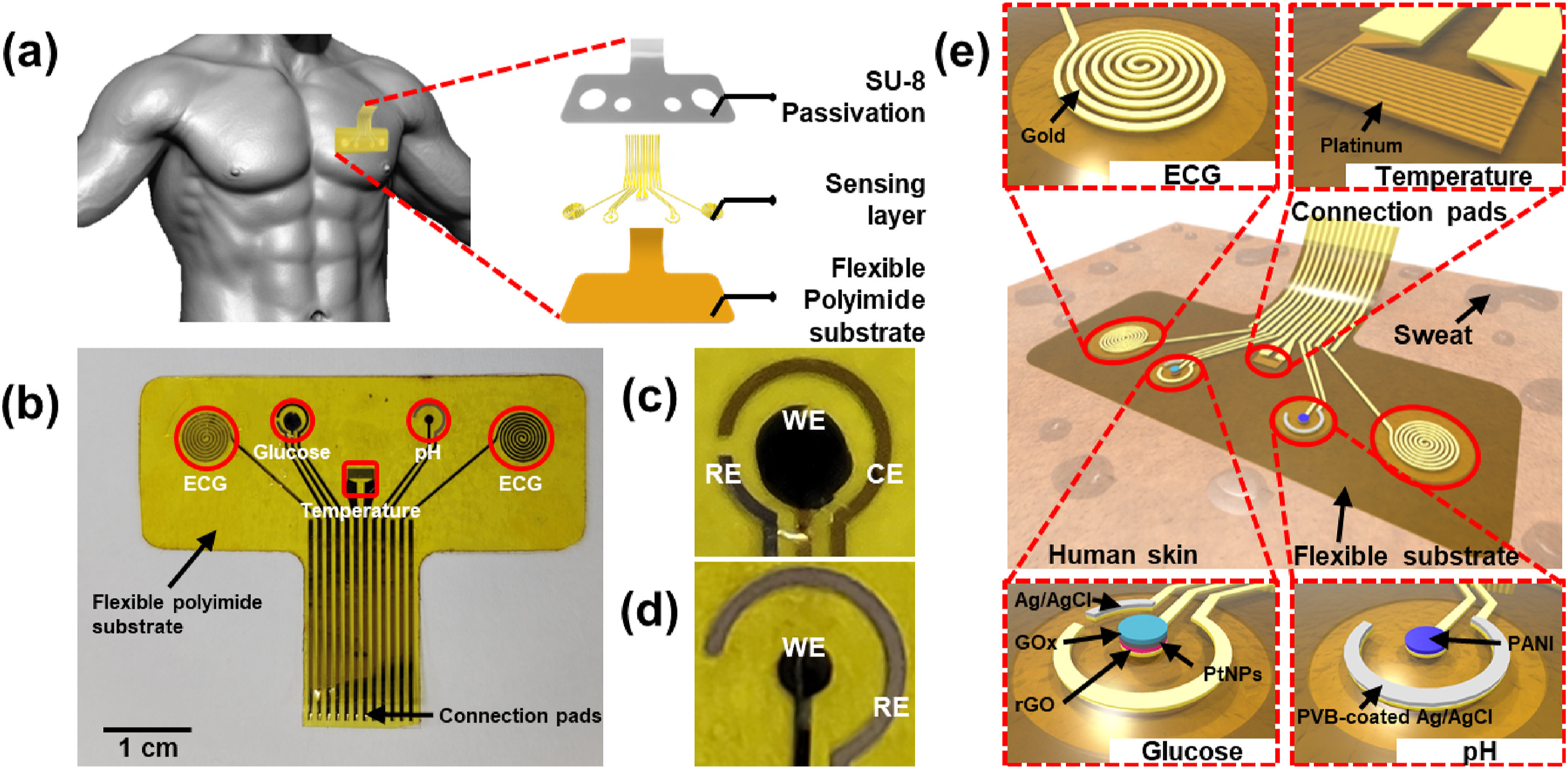 Multifunctional hybrid skin patch for wearable smart healthcare applications