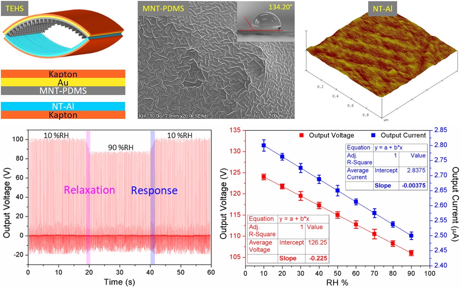 Highly Responsive and Robust Micro-/Nano-Textured Self-Powered Triboelectric Humidity Sensor