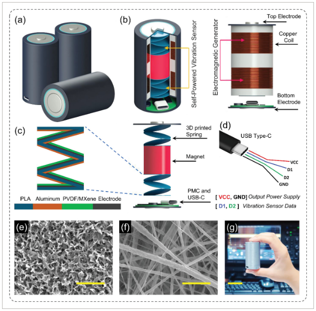 A 3D Printed Compact and Intelligent Power Module Based on Vibration Energy Harvester Integrated with Self-Powered Triboelectric Sensor for Industry 4.0 IoT Applications