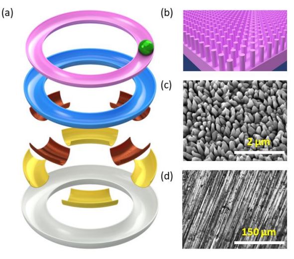 A fully-enclosed wrist-wearable hybrid nanogenerator for self-powered sensors